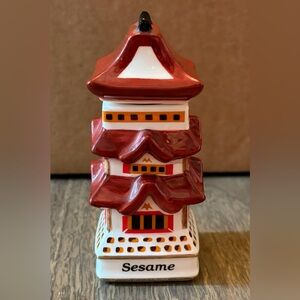 Danbury Mint Spices of the World Spice Jar SESAME Japanese Pagoda